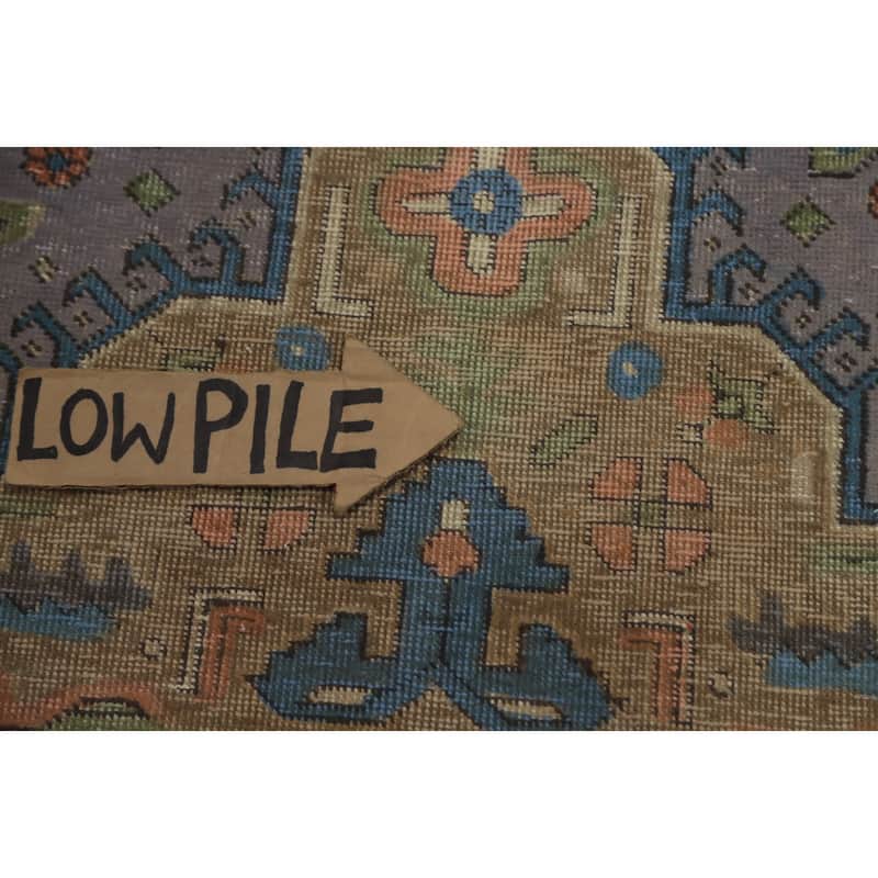 Hand Knotted Oriental 100% Wool Carpet Traditional Floral Purples Tabriz Area Rug - 11' 1'' X 8' 2''
