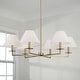 preview thumbnail 2 of 3, Gilda 6-Light Chandelier - 39.75"W x 19.75"H