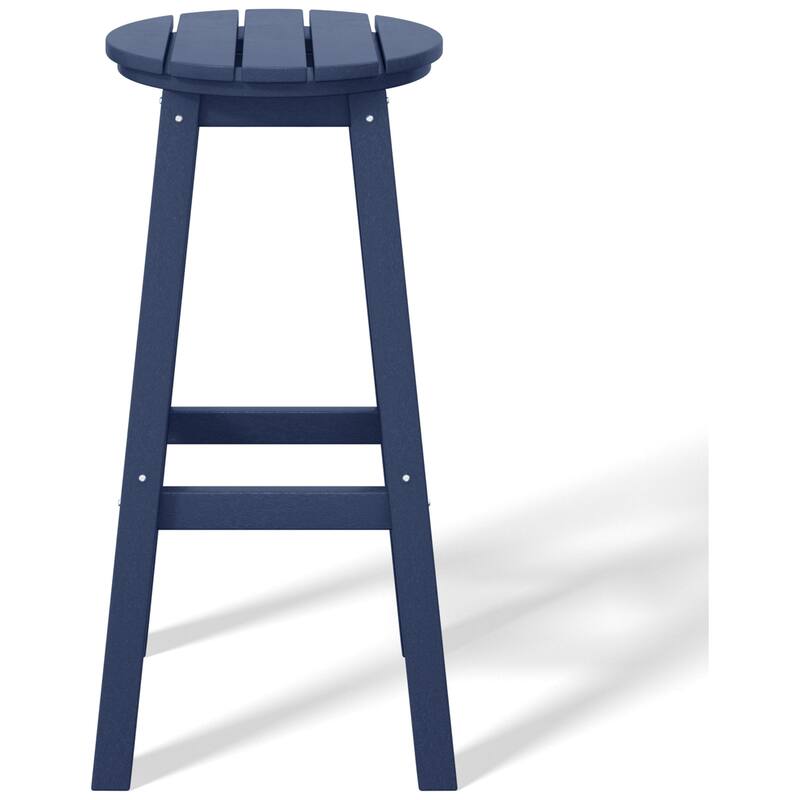 Laguna Hdpe All Weather Outdoor Patio 29" Round Bar Stool (Set Of 3)