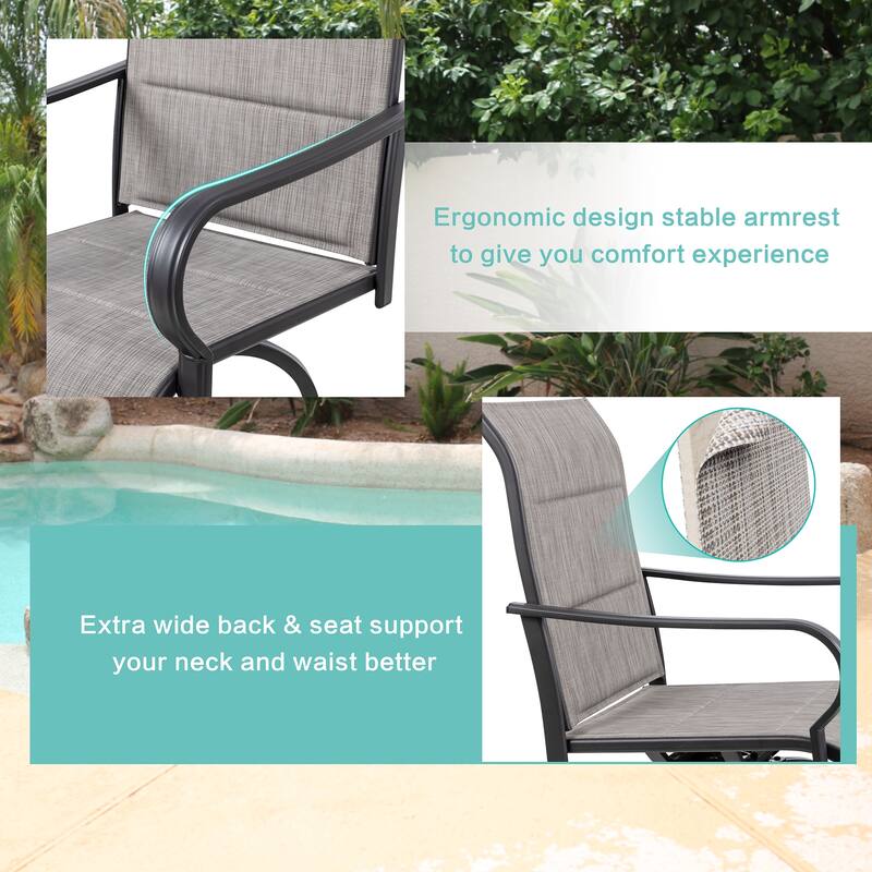 Futzca Patio Swivel Bar Bistro Set or Swivel Bar Stools
