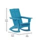 preview thumbnail 38 of 42, Commercial All-Weather Rocking Adirondack Chair with Swiveling Cupholder