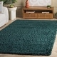 preview thumbnail 4 of 83, SAFAVIEH Fontana Shag Kimberlie Solid 2-inch Thick Rug 10' x 14' - Dark Green - Rectangle