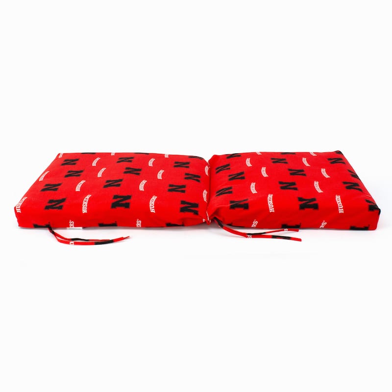 Nebraska Cornhuskers 2pc Chair Cushion