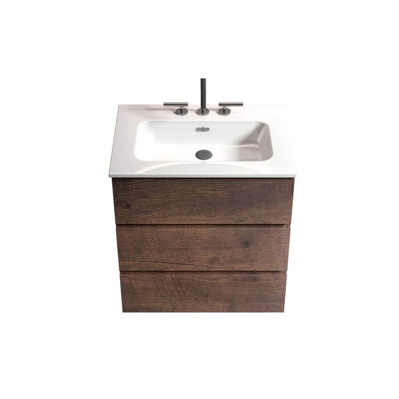 GDFStudio - TIA Freestanding Bathroom Vanity with Sink Basin