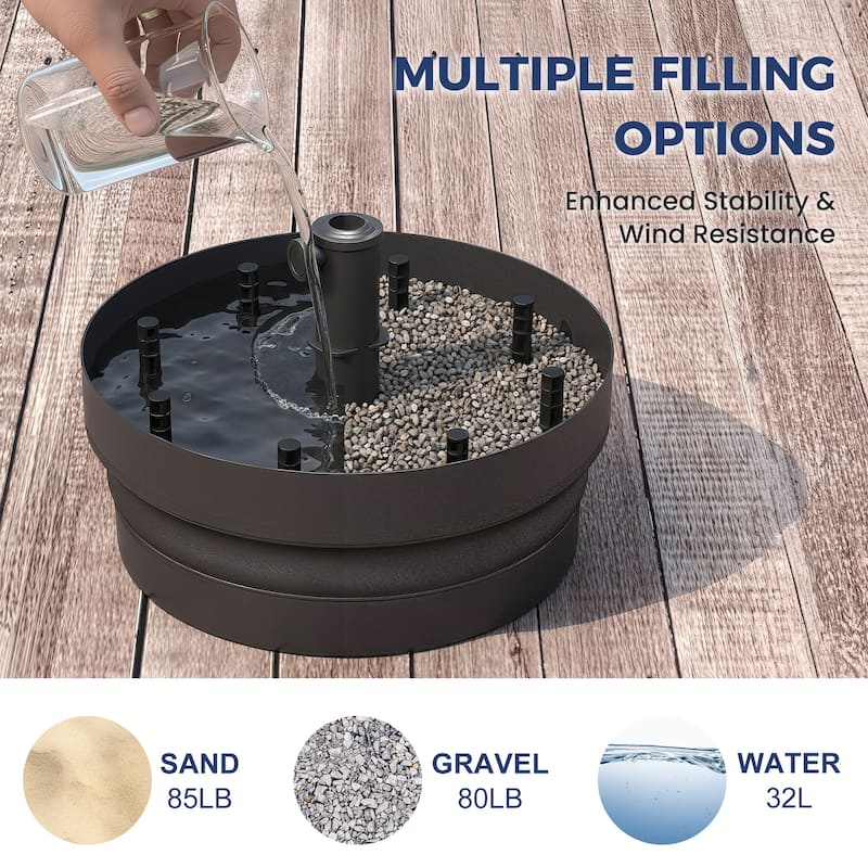 Heavy-Duty Foldable Outdoor Umbrella Base