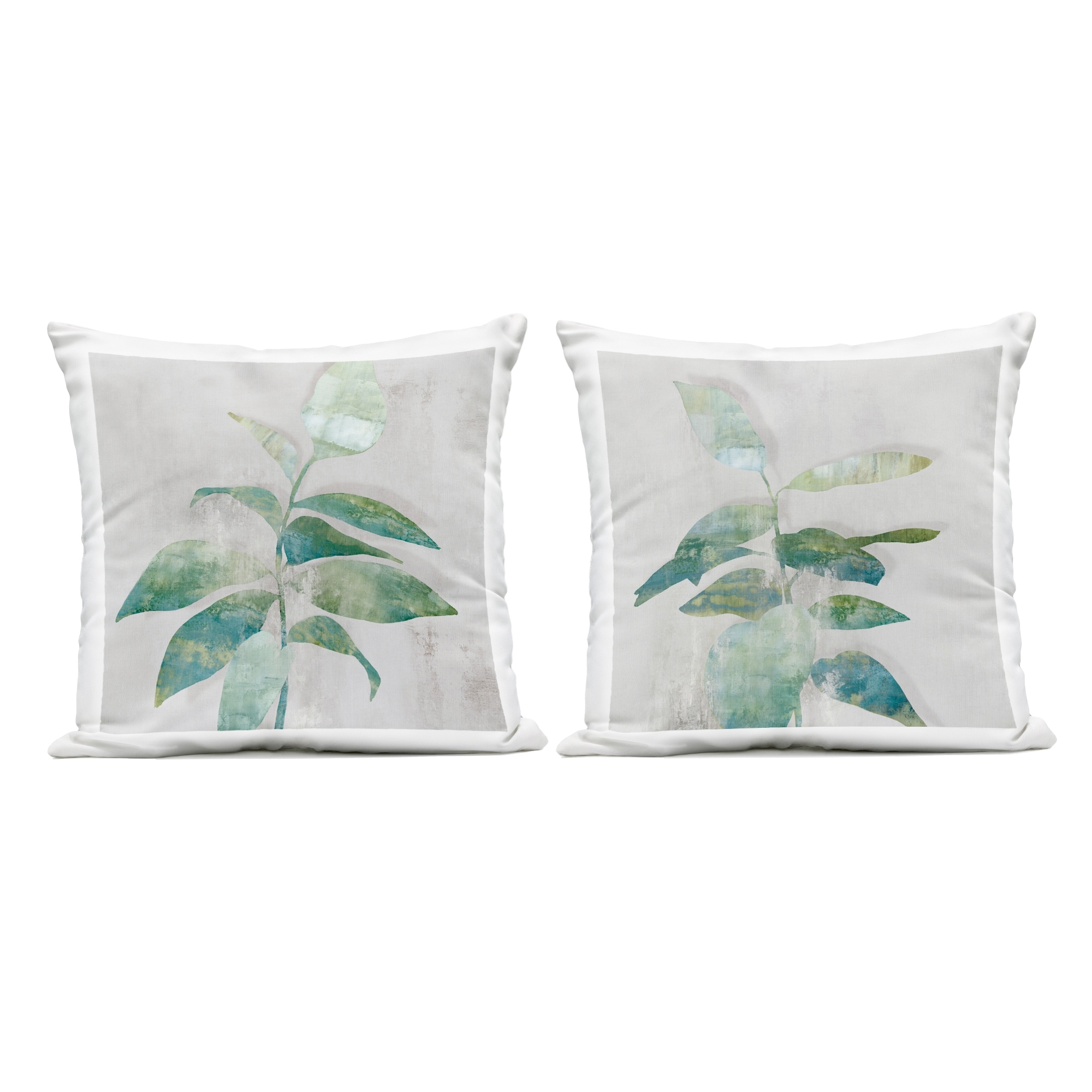 Stupell Rustic Minimal Blooms Printed Outdoor Throw Pillow Design by Alex Black (Set of 2)