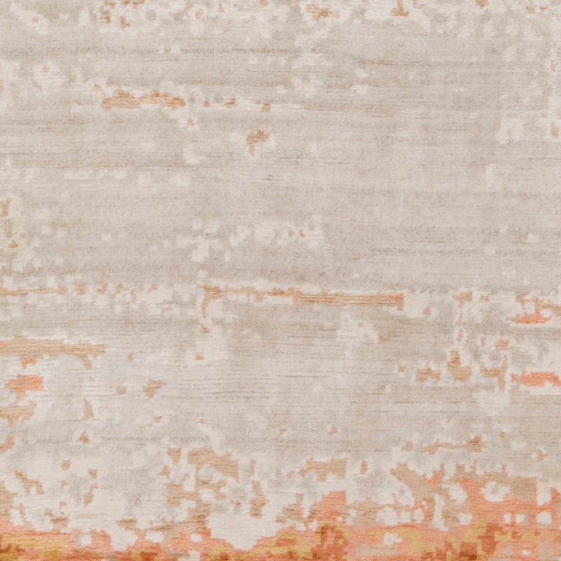 Hand-Knotted Keys Art Silk/Wool Area Rug - 8' x 11'
