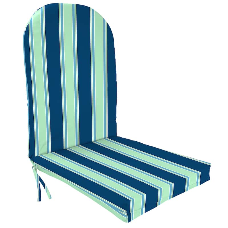 19" x 51" Outdoor Adirondack Chair Cushion with Ties - 50.5'' L x 19'' W x 4'' H - Sanders Cashmere
