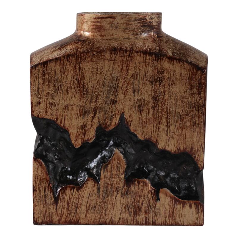 Metal Modern Sculptural Decorative Vase Abstract Design Artistic Form