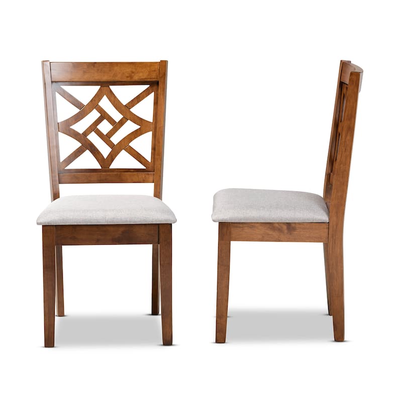 Nicolette Modern and Contemporary Transitional 2-PC Dining Chair Set