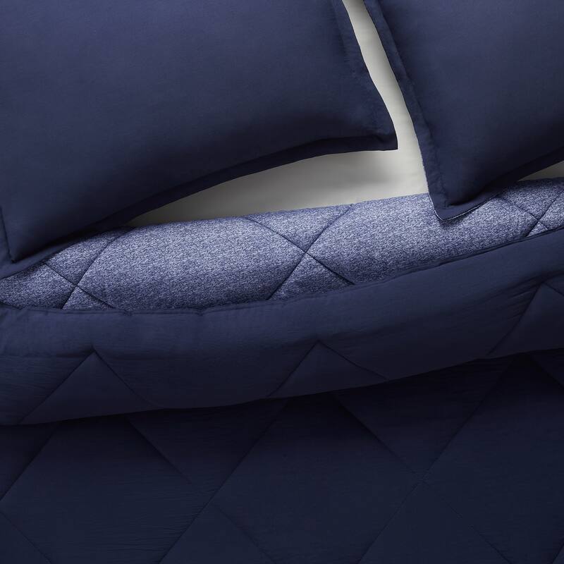 Serta Supersoft Cooling Bed Set, Reversible Comforter Set