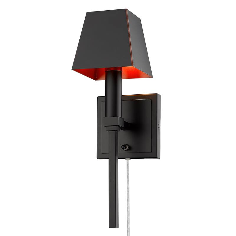 Messina 1 Light Wall Sconce - Matte Black