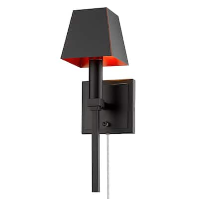 Messina 1 Light Wall Sconce - Matte Black