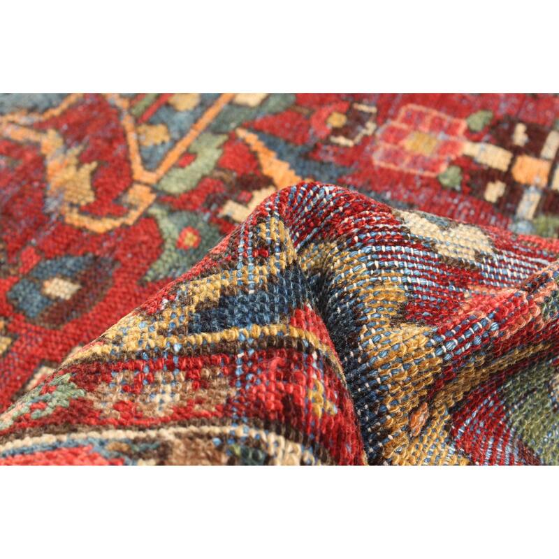 ECARPETGALLERY Hand-knotted Antalya Vintage Red Wool Rug - 4'1 x 6'2