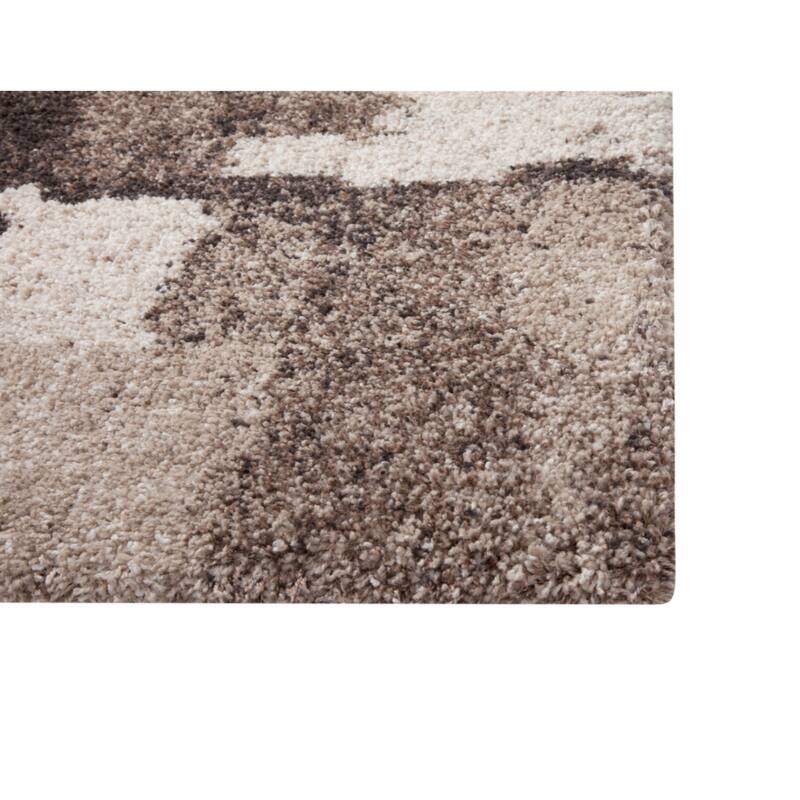 Chocolate/Ivory/Tan Area Rug 8x10 - 8' x 10'
