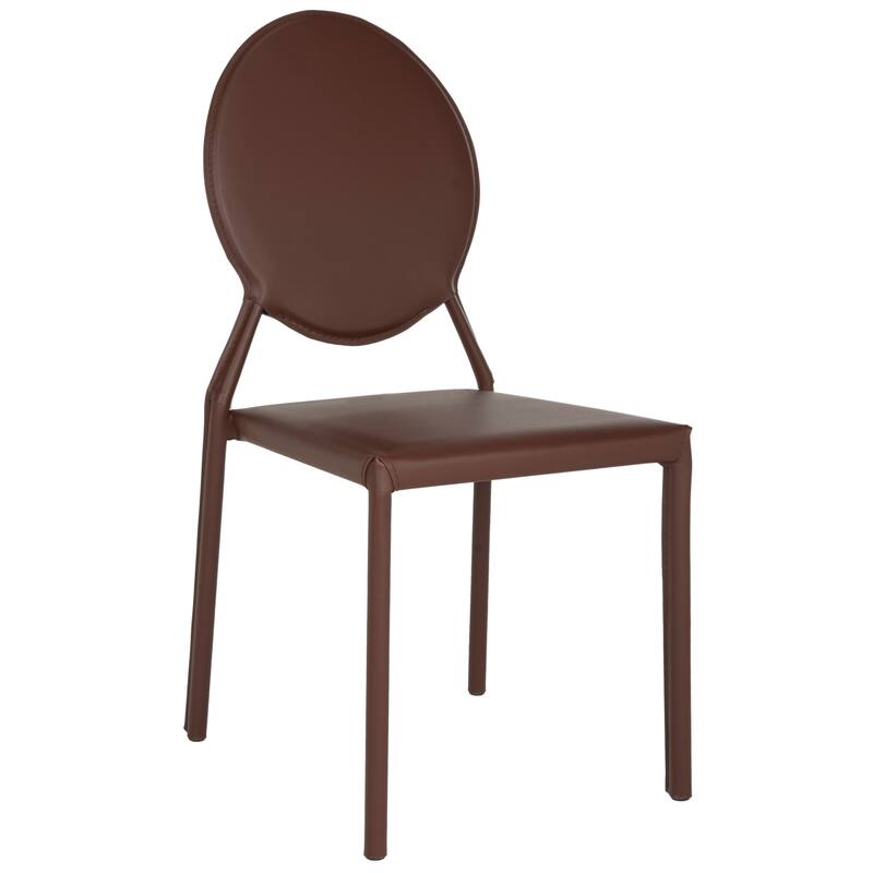 SAFAVIEH Gearldine Mid-Century White Dining Chair (Set of 2) - 17.3" x 22.5" x 37.4" - 17Wx23Dx37H