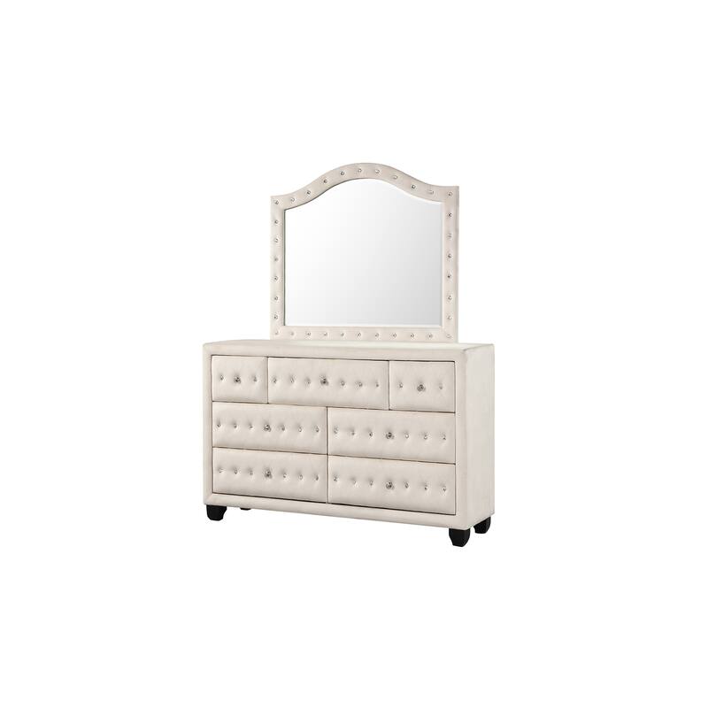 Encore King / Queen 4PC / 5PCS Bedroom Set in Beige / Black / Gray