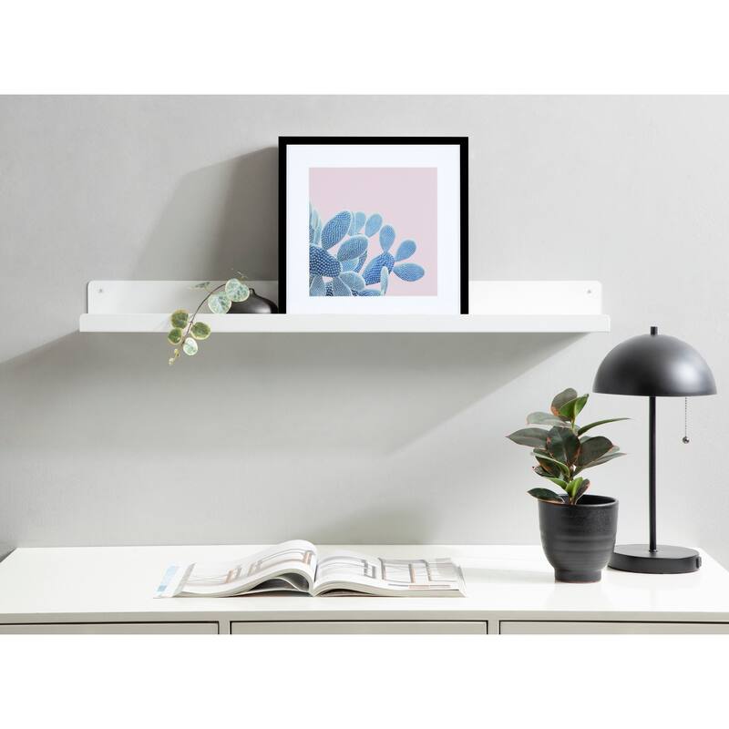 Porch & Den Stringtown Modern Metal Ledge Shelf