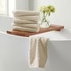 preview thumbnail 88 of 193, Linery & Co. Cotton Diamond Waffle Texture Bath Towels. Washcloth (Pack of 6) - Oatmeal