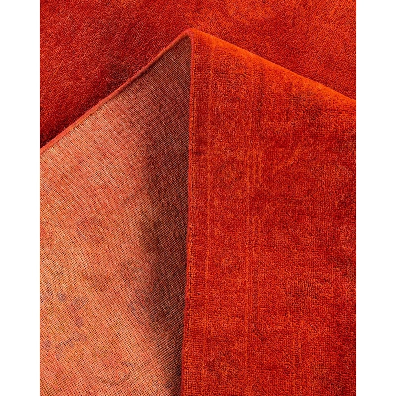 Vibrance One-of-a-Kind Hand-Knotted Area Rug - Orange, 6' 3" x 8' 10" - 6' 3" x 8' 10"