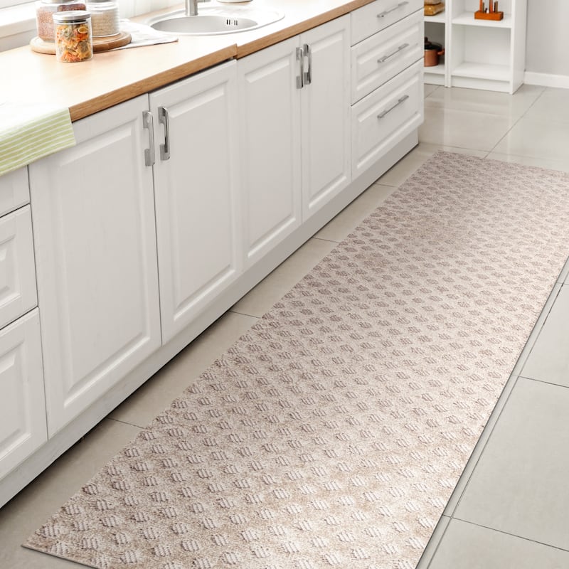 JONATHAN Y Citta High-Low Pile Mini-Diamond Trellis Indoor/Outdoor Area Rug
