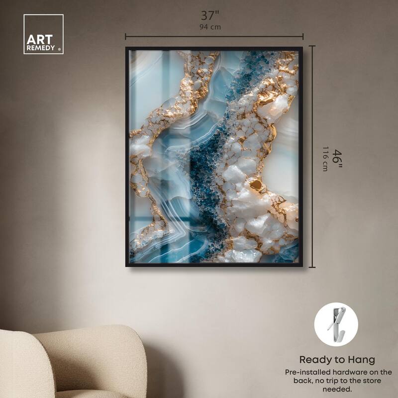 Lapis River Shadowbox by Art Remedy