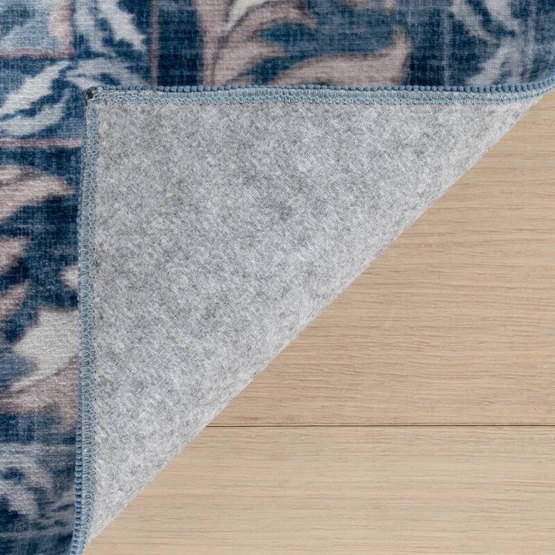 Nuloom Audessa Floral & Paisley Washable Rug