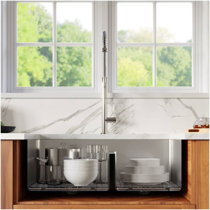 Karran USA EL-77-PK1 Elite 32" Undermount Double Basin Stainless Steel