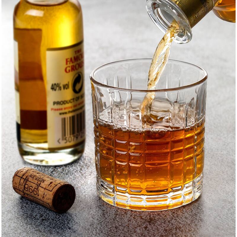 Lorren Home Trends 11 OZ Double Old Fashion Glass, Set of 6