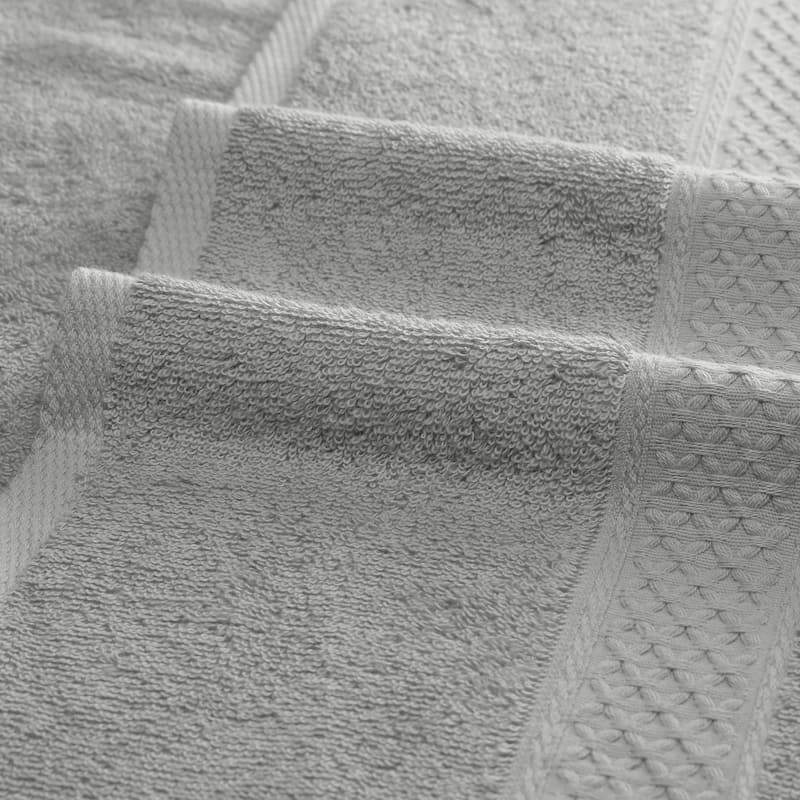 Cotton Bath Towels, 2 Pack Soft Towel Set Luxury Absorbent Quickdry Oversized Bath Towels for Bathroom, Pool 28" x 56" - Grey