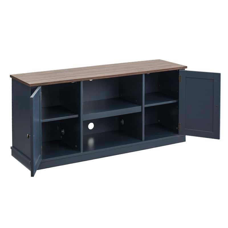 54" Farmhouse Wood TV Stand for TVs up to 60"