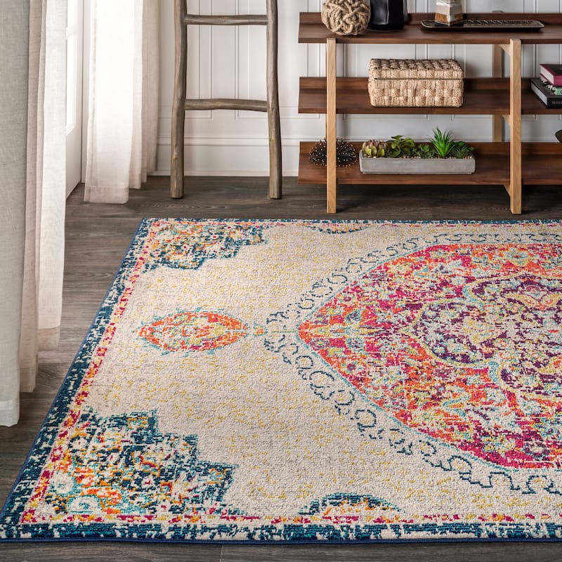 JONATHAN Y Boho FLAIR Medallion Area Rug