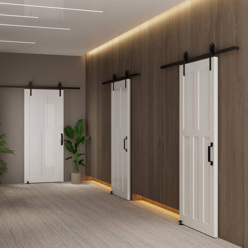 CRAZY ELF Real Primed Door Slab, DIY Panel Door, Modern Interior Door, Water-proof, Pre-Drilled Ready to Assemble