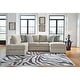 preview thumbnail 5 of 6, Signature Design by Ashley Calnita Beige 2-Piece Sectional with Chaise - 125" W x 88" D x 41" H Left Facing