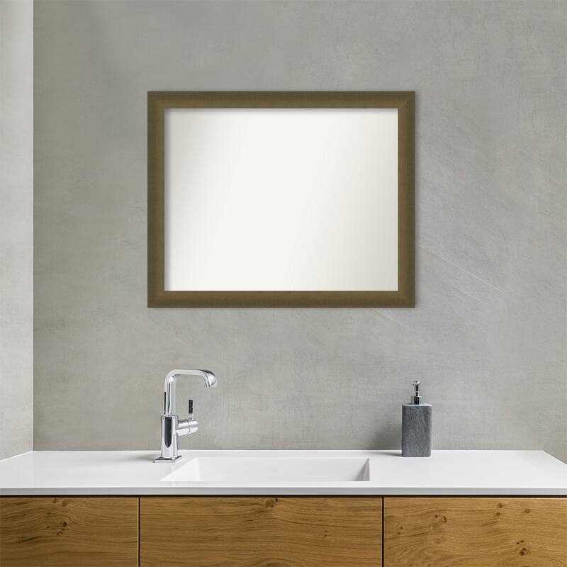 Blaine Narrow Non-Beveled Framed Bathroom Vanity Wall Mirror