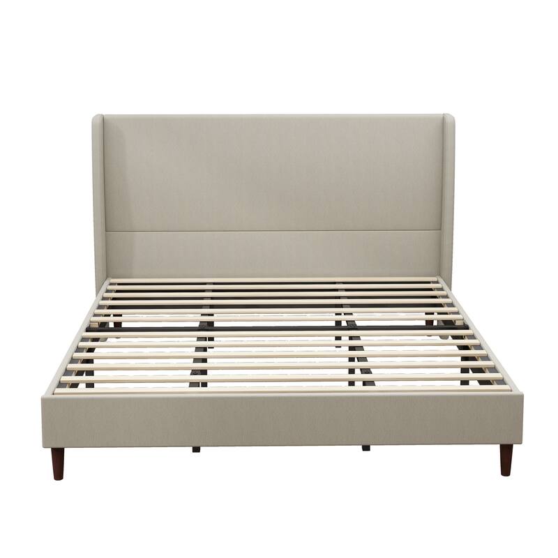 High Headboard Upholstered Bed