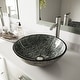 preview thumbnail 1 of 12, VIGO Giovanni 17"L x 17"W Glass Vessel Sink and Seville 13"H Faucet Set