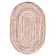 preview thumbnail 48 of 90, SAFAVIEH Handmade Cape Cod Marget Boho Coastal Jute Rug 5' x 8' Oval - Beige/Multi