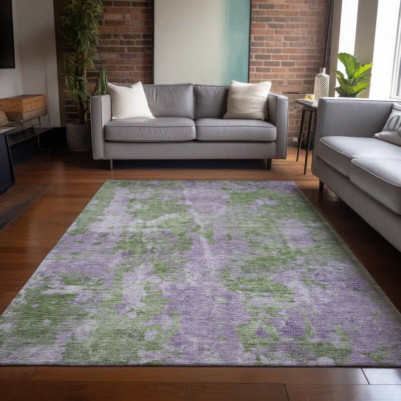 Rasi Contemporary Abstract Weather Resistant Versatile Elegance Outdoor Rug