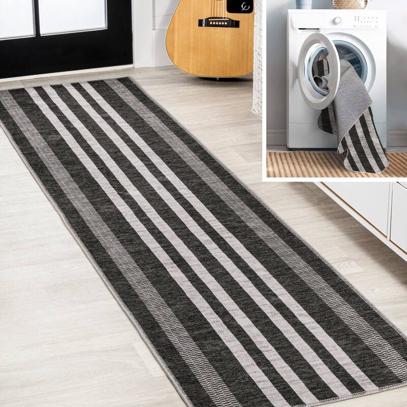JONATHAN Y Timantii Bohemian Medallion Textured Weave Machine Washable Area Rug