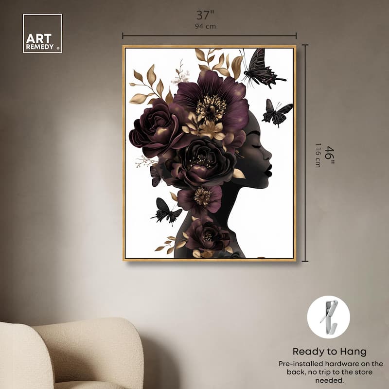 In Her Thoughts II Canvas by Art Remedy