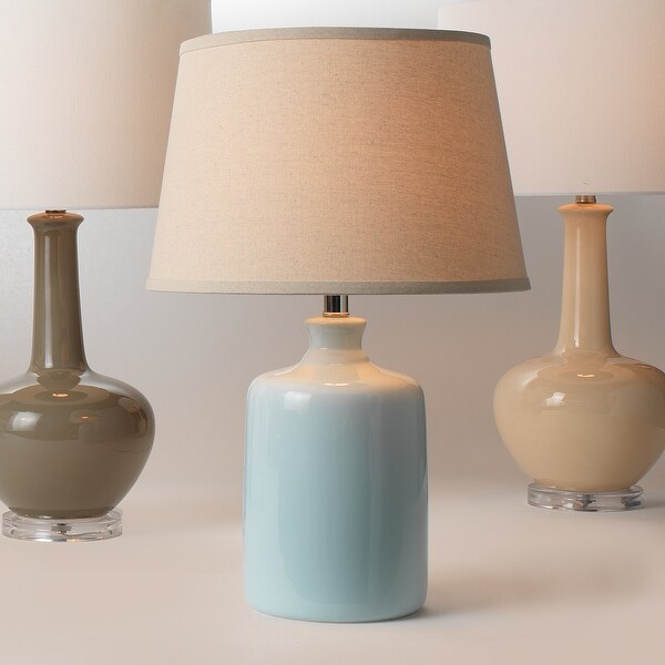 light blue table lamp shade