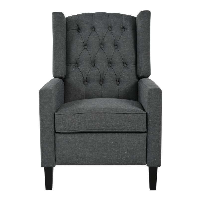 Pushback Recliner with Foldable Side Table & USB Ports