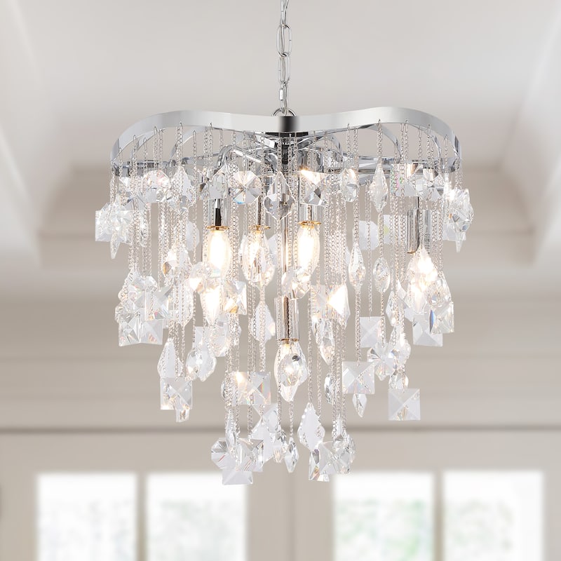 Halcyon Medium Three Tier Chandelier (Gold or Silver)