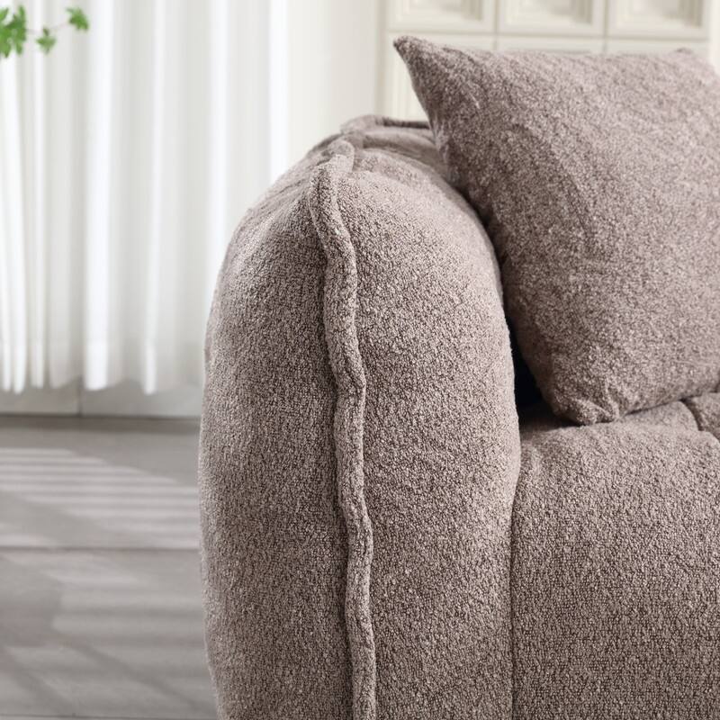 66.1''W Soft beanbag chair with high resilience foam