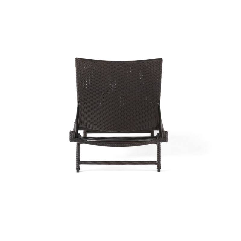 Kauai Outdoor Wicker Chaise Lounge (Set of 2) by Christopher Knight Home - N/A