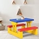 preview thumbnail 12 of 20, Costway Honeyjoy Kids Picnic Table Set with Removable Umbrella Indoor - See details