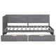 preview thumbnail 12 of 13, Twin Platform Daybed with 2 Drawers, Wood Daybed Grey