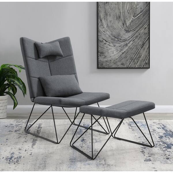 Dartmouth Padded Armless Accent Chair With Ottoman Overstock 32118577 Over the years the herman miller lounge chair has been produced in many beautiful real wood veneers, high quality leathers and fabrics. usd