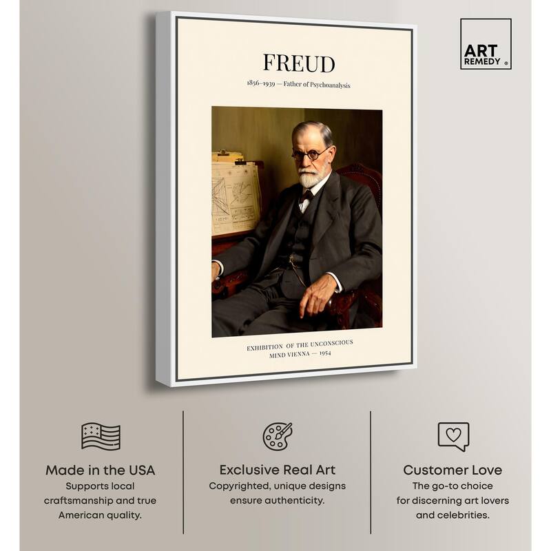 Father of Psychoanalysis Canvas by Art Remedy